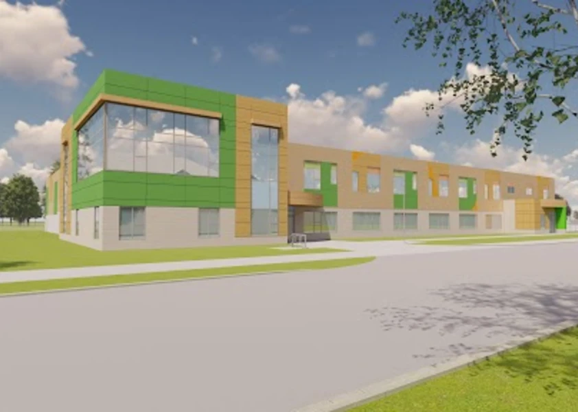 Le plan illustré de la nouvelle école élémentaire catholique Avalon III à Orléans